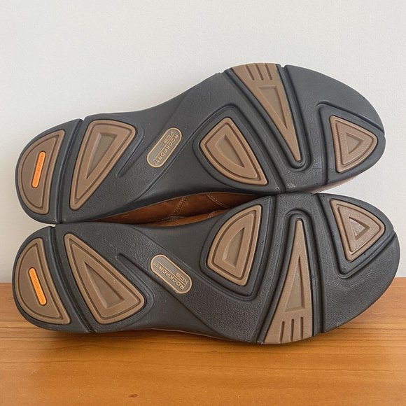 Rockport Adiprene by Adidas Men's Size US13 Wide Leather Tan Loafer Comfort Shoe - Picture 8 of 16